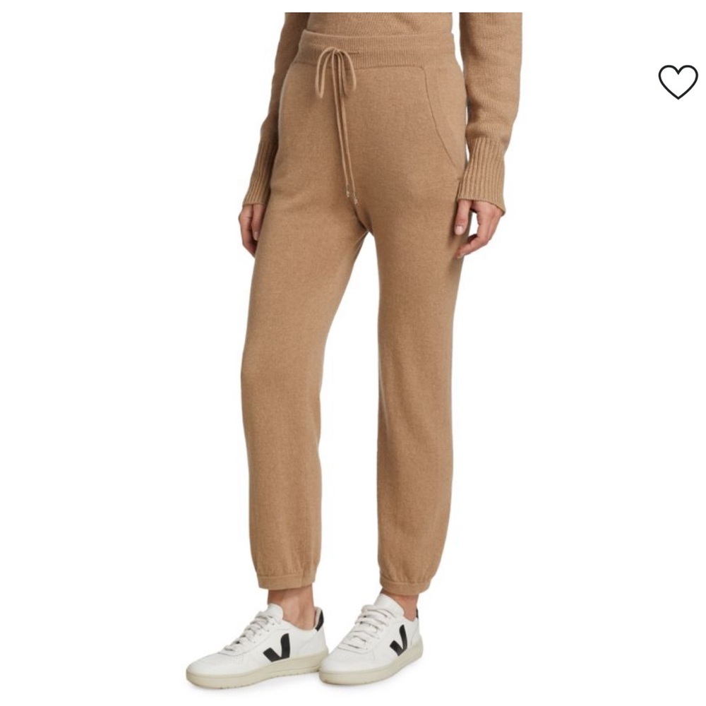 Nili Lotan 100% Cashmere Joggers in Desert Tan size large